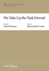 We Take Up the Task Eternal SATB choral sheet music cover